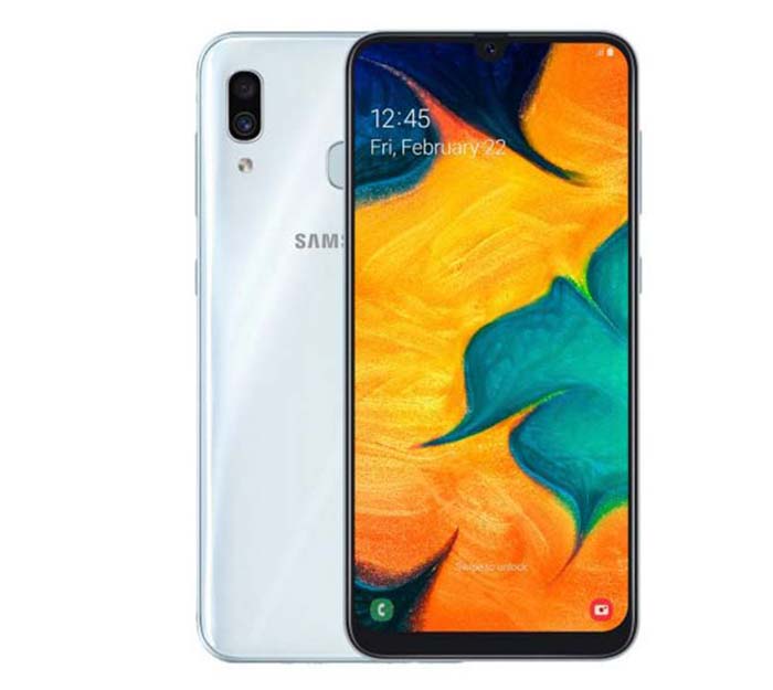 картинка Смартфон Samsung Galaxy A30 White (SM-A305FZWUSKZ) от магазина ДомКомфорт