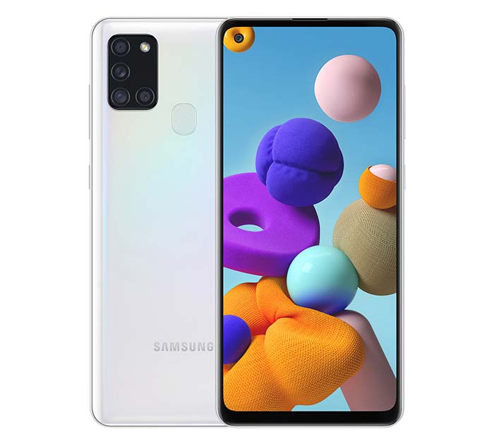 картинка Смартфон Samsung Galaxy A21 S White (SM-A217FZWNSKZ) от магазина ДомКомфорт