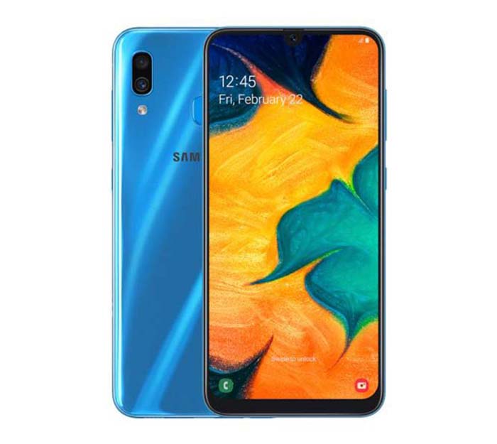 картинка Смартфон Samsung Galaxy A30 Blue (SM-A305FZBUSKZ) от магазина ДомКомфорт